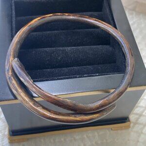 Natural Root Wood Cuff Bracelet Lightweight Organic
